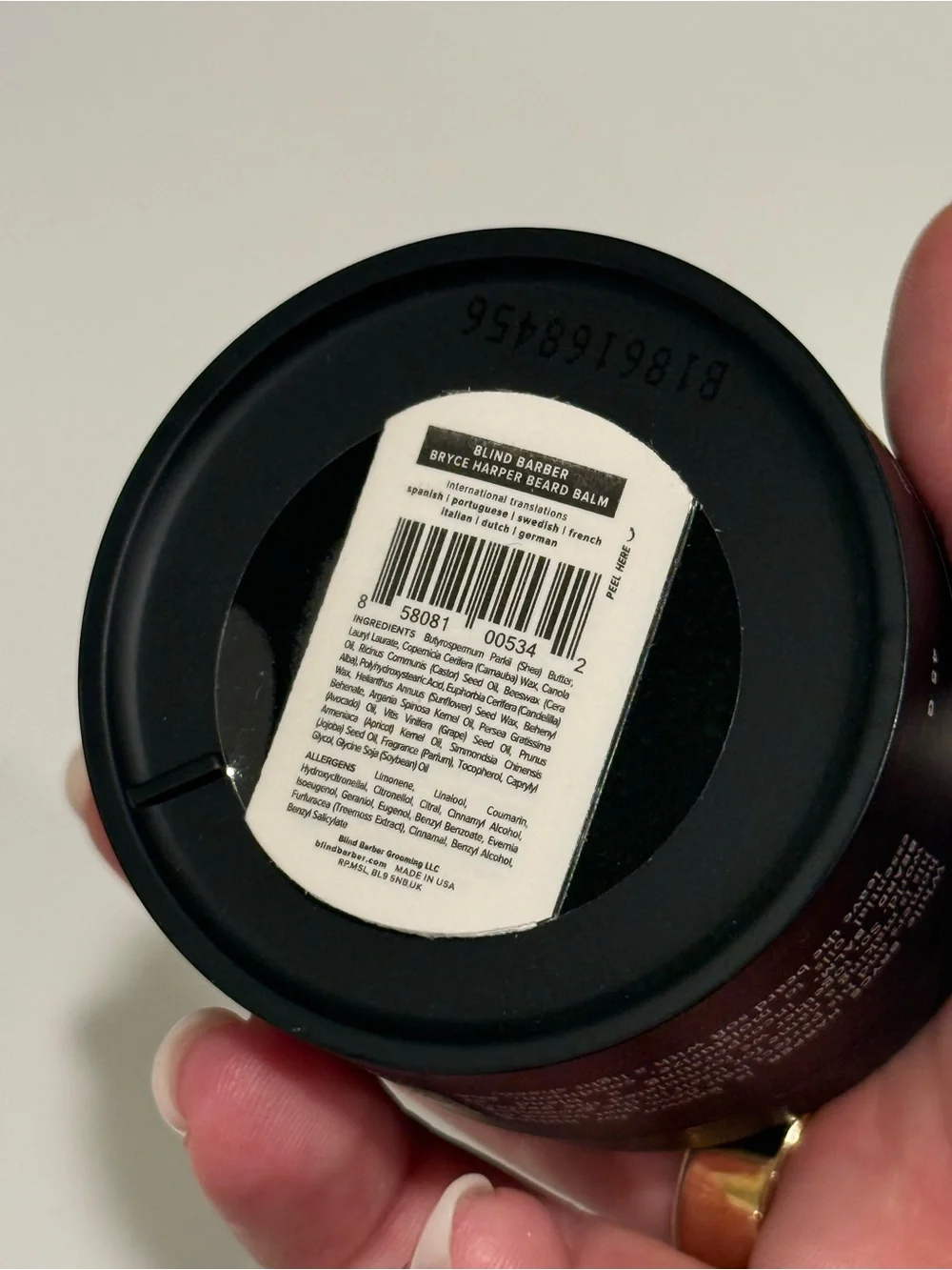 Blind Barber Bryce Harper Beard Balm For Men 1.5fl Oz NWOT NEVER USED